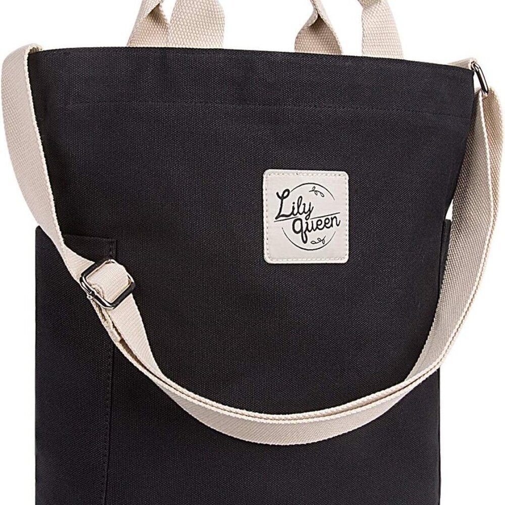 Women Canvas Tote Handbags Casual Shoulder Work Bag Crossbody